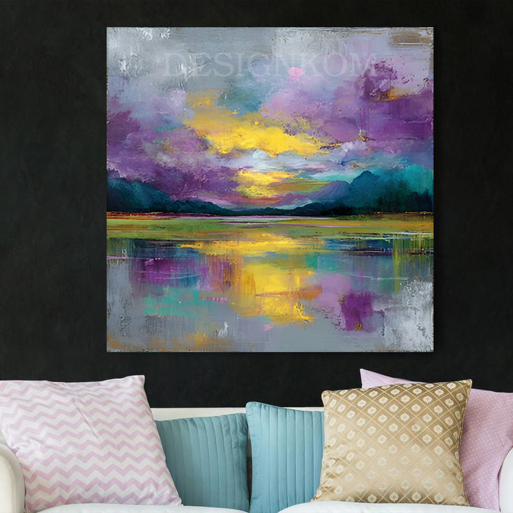 colorful landscape at sunset