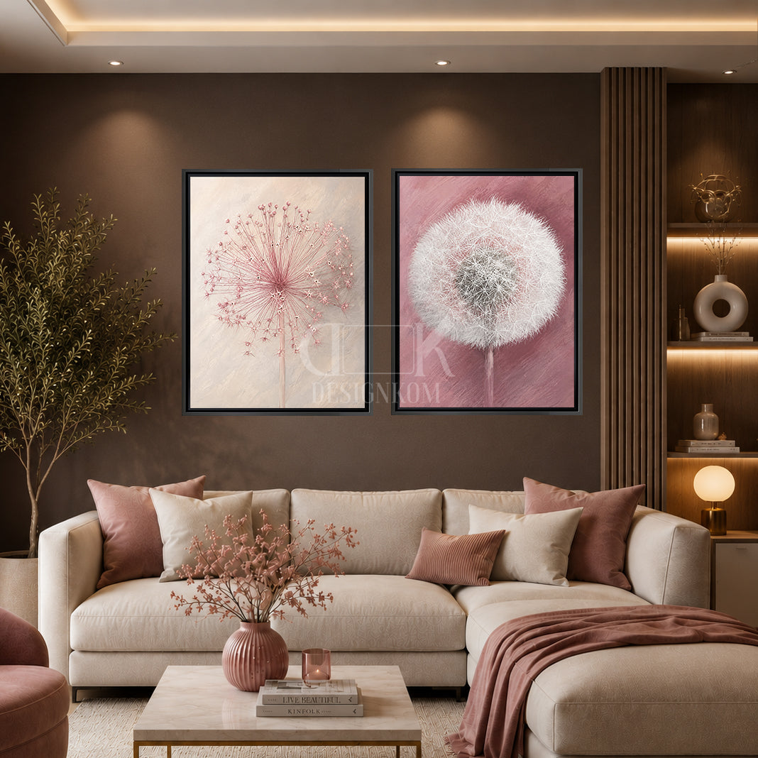 Pink Dandelions