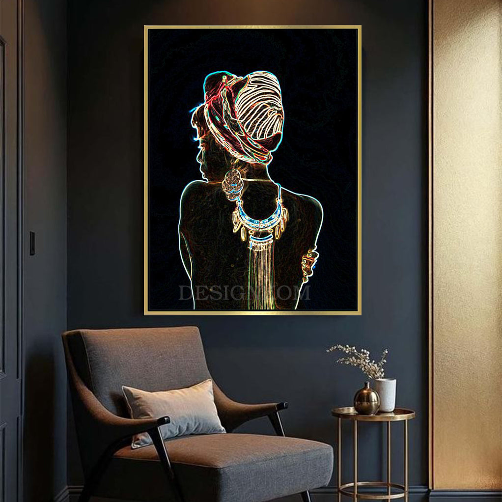 Woman Silhouette Neon