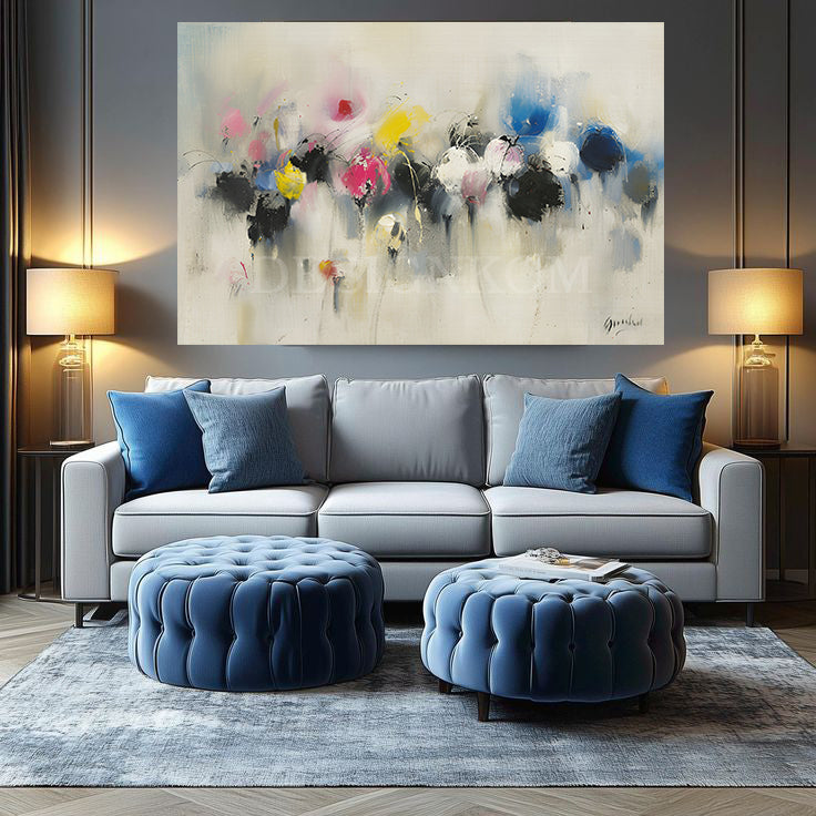 colorful floral abstract