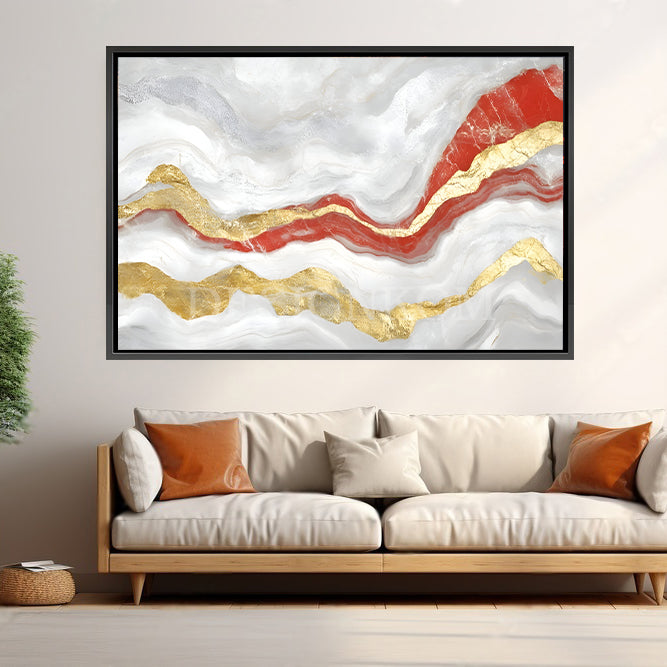 Orange and Gold Marble