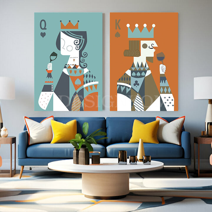 King and Queen cards