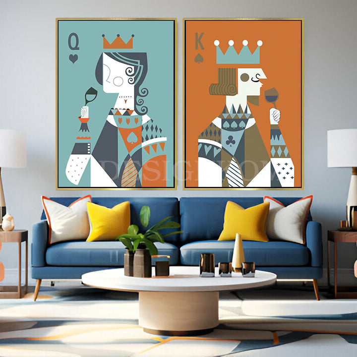 King and Queen cards