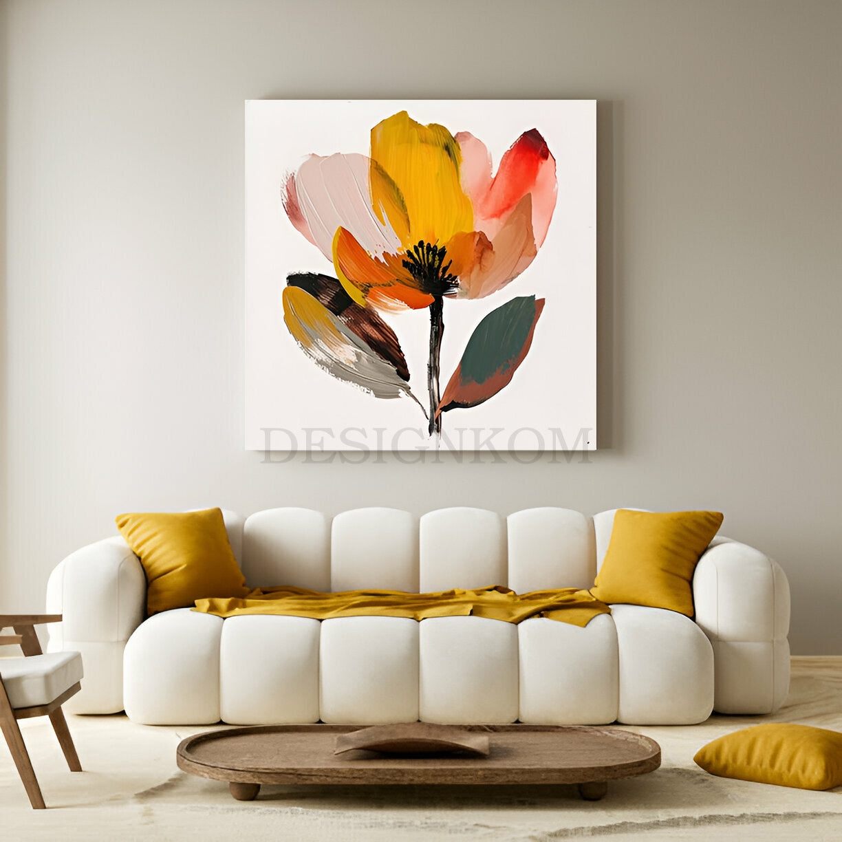 Minimalist Abstract Flower