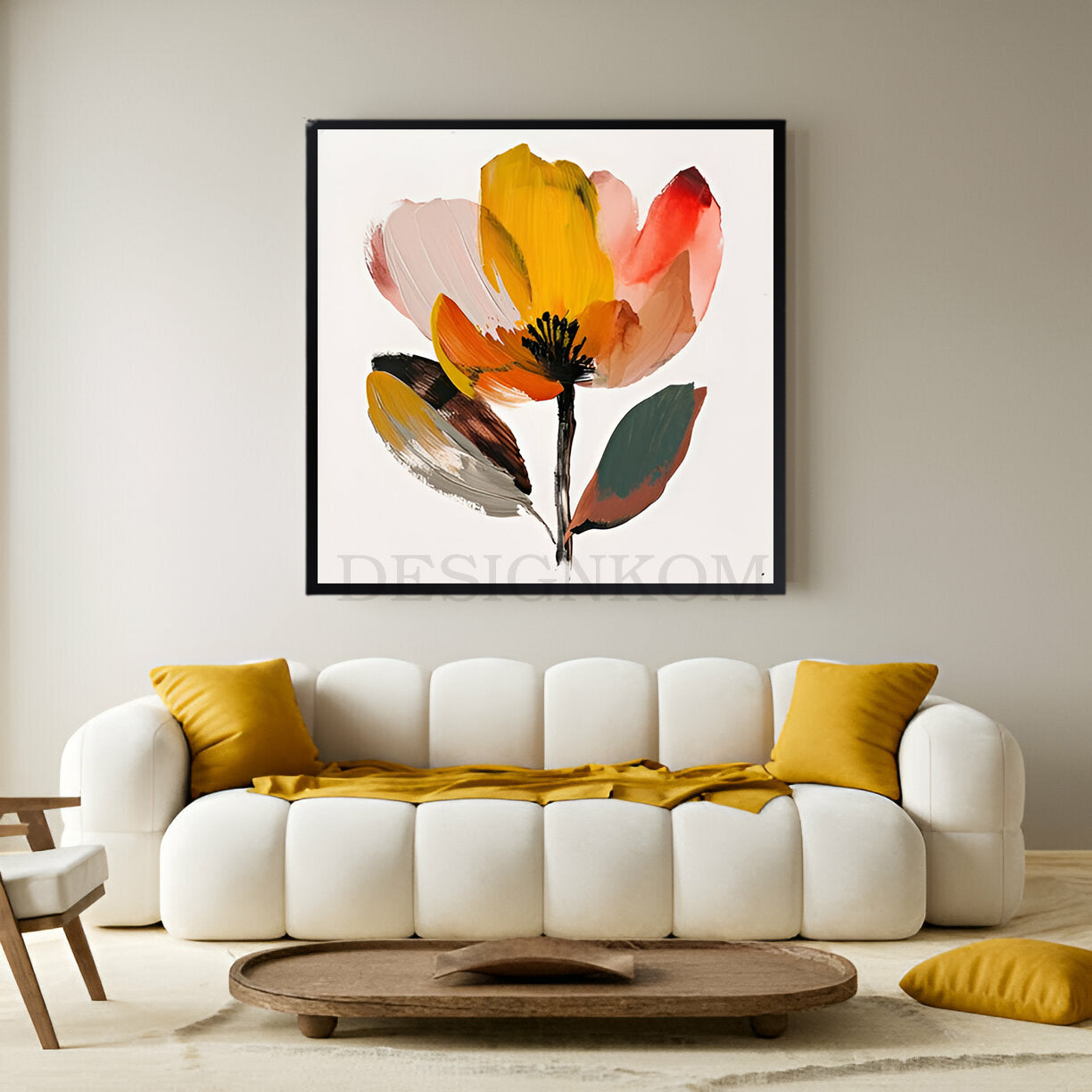 Minimalist Abstract Flower