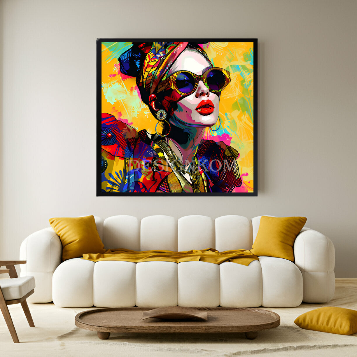 elegant woman with sunglasses