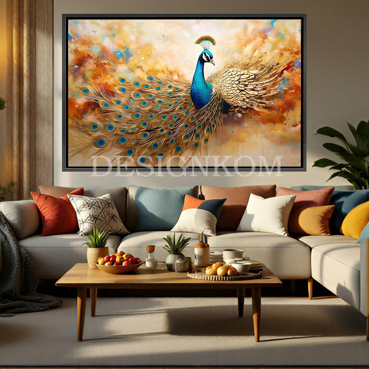 majestic beauty of the peacock