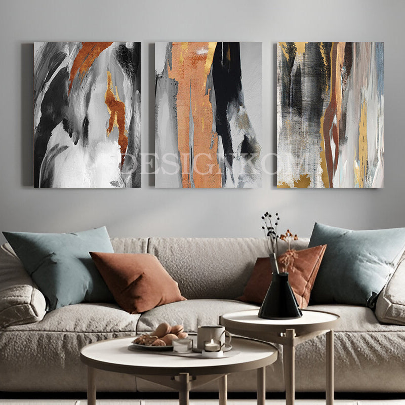orange gray black gold scratch