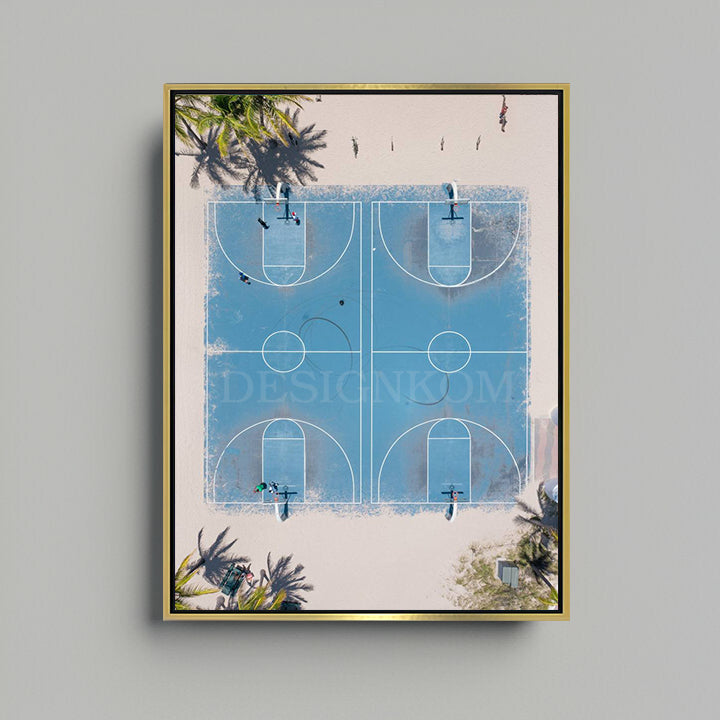 basketball aerial view