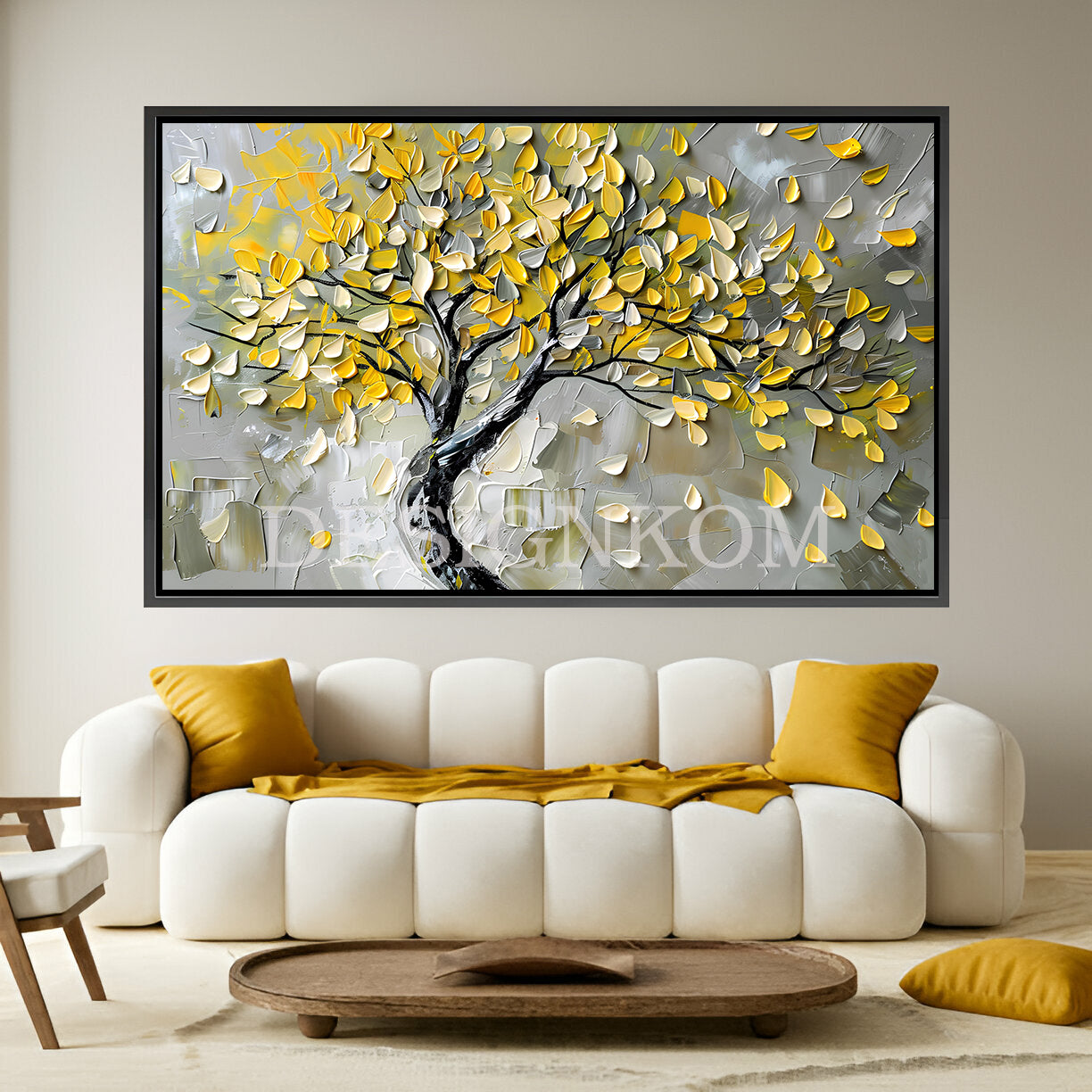 Tree with Yellow Leaves