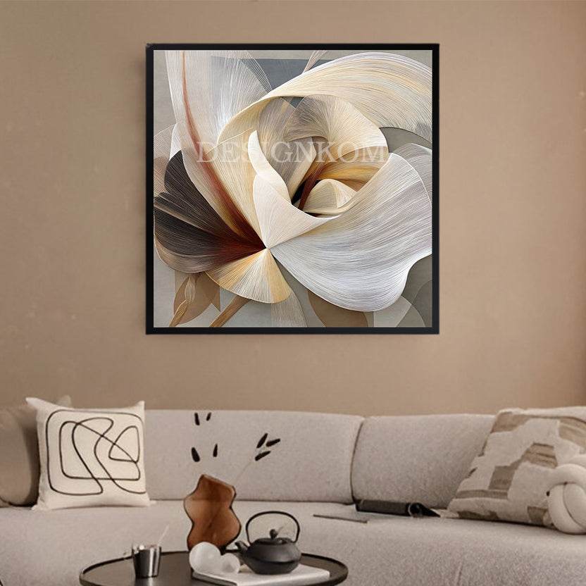 modern abstract flower