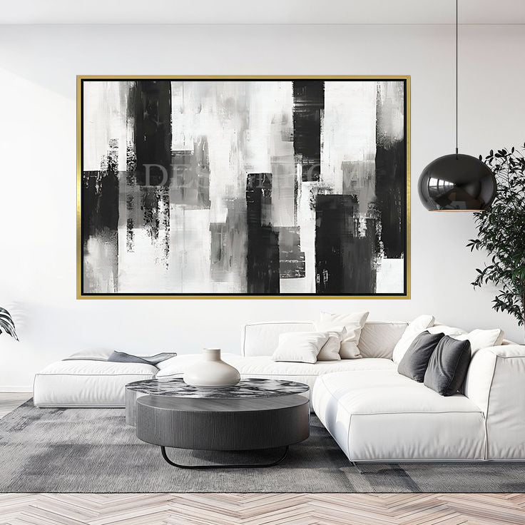 Abstract Black and White