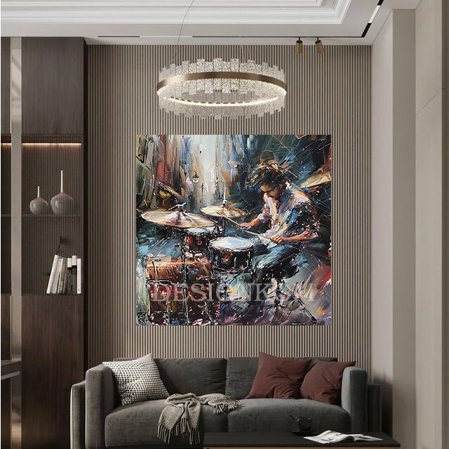 Drummer in Action – Musical Art
