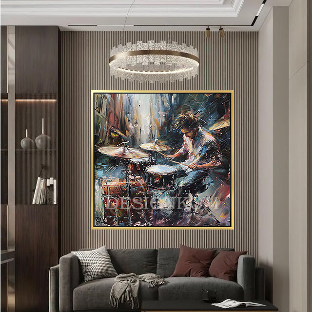 Drummer in Action – Musical Art