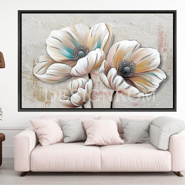 floral moderne en relief