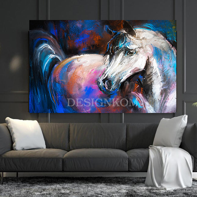 bright white horse