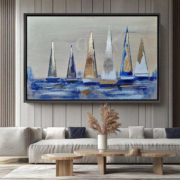 Abstract Sailboats