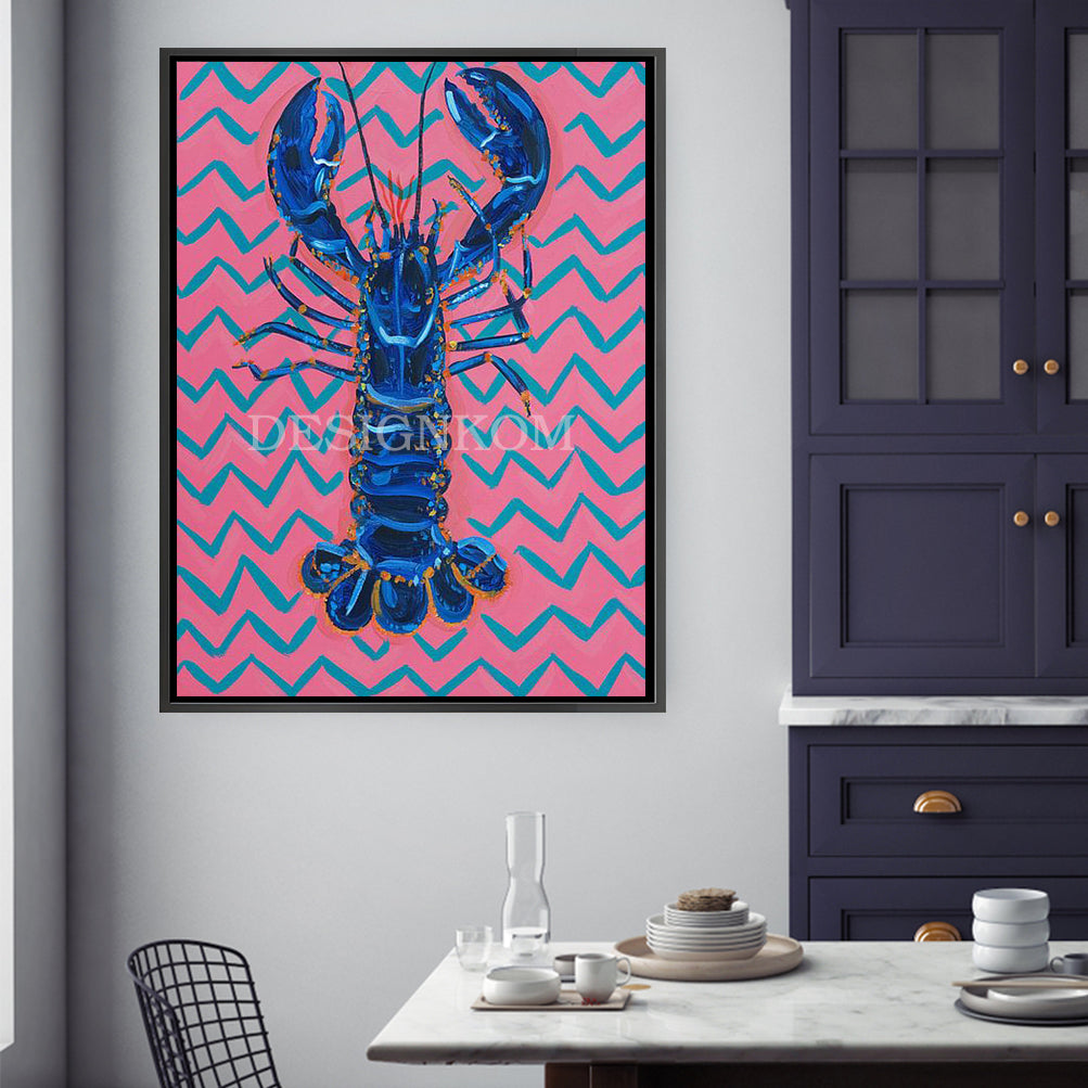 blue lobster art
