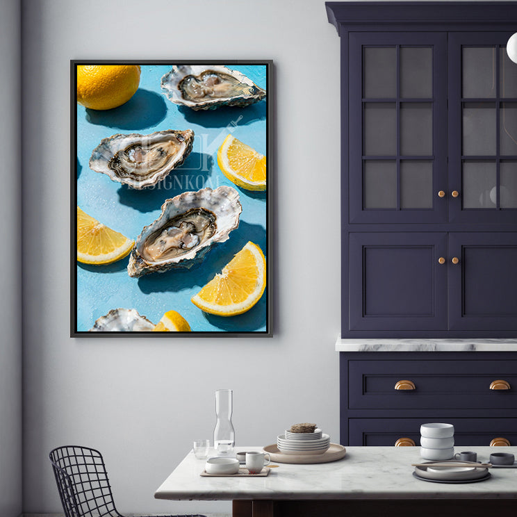 lemon oysters art