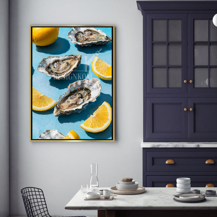 lemon oysters art