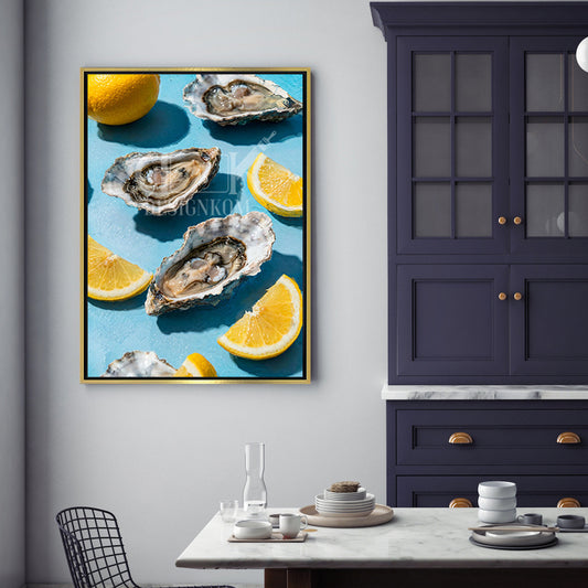 lemon oysters art