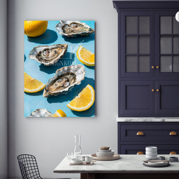 lemon oysters art