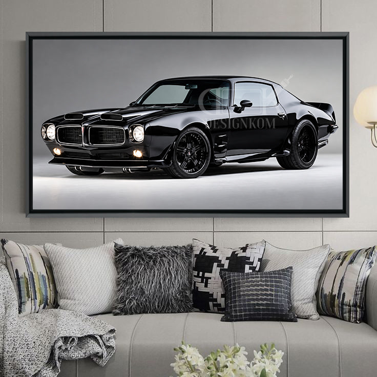 Black Muscle Car