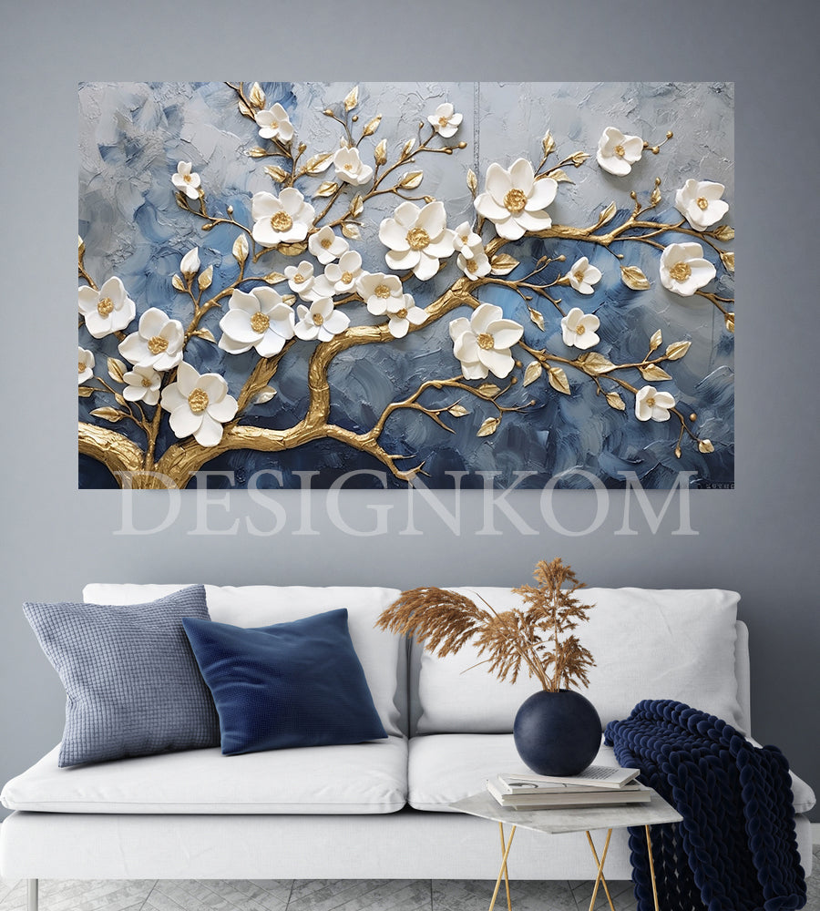 branches white flowers