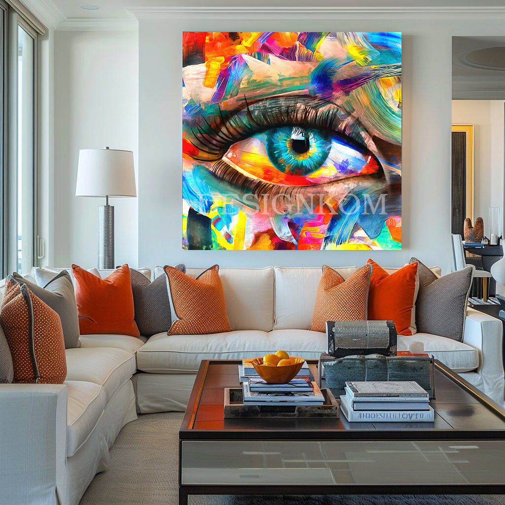 Multicolored Abstract Eye