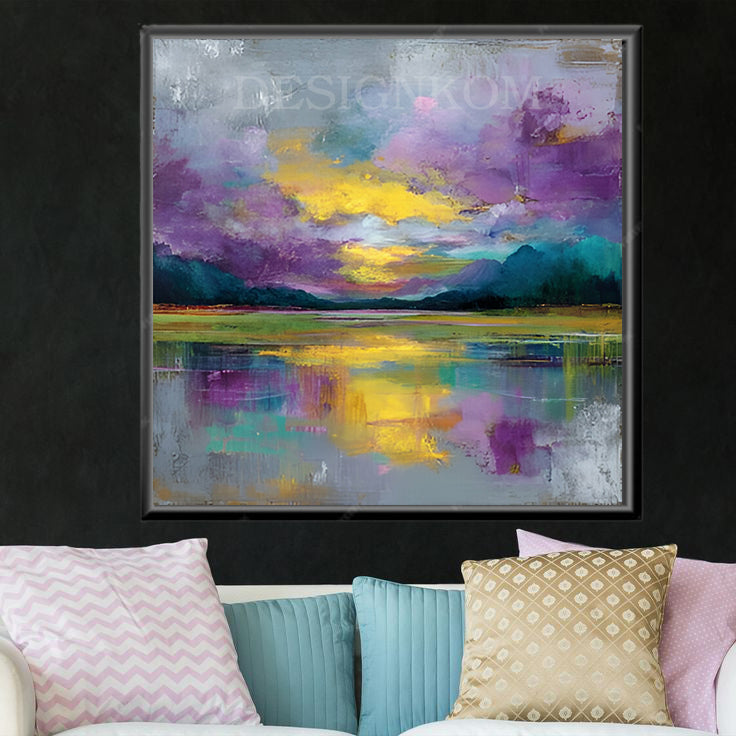 colorful landscape at sunset