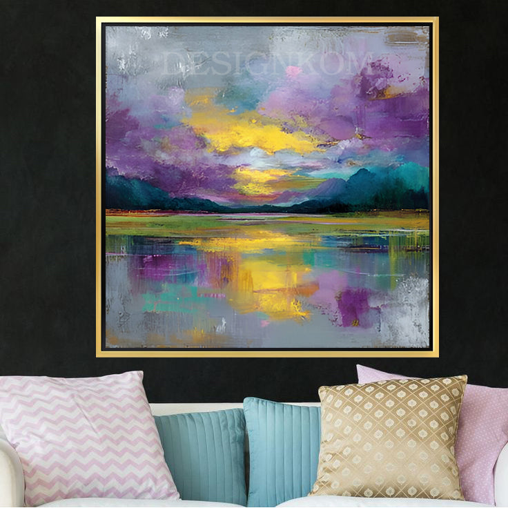 colorful landscape at sunset