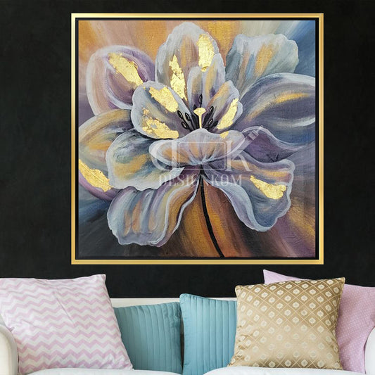 dreamy floral in gold