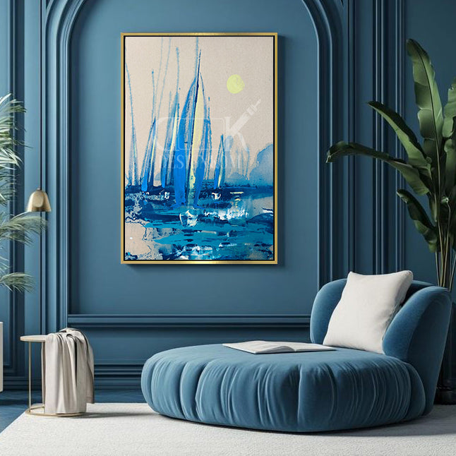 Sailboats Abstract