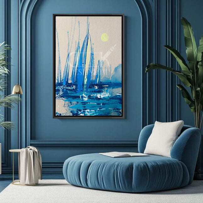 Sailboats Abstract