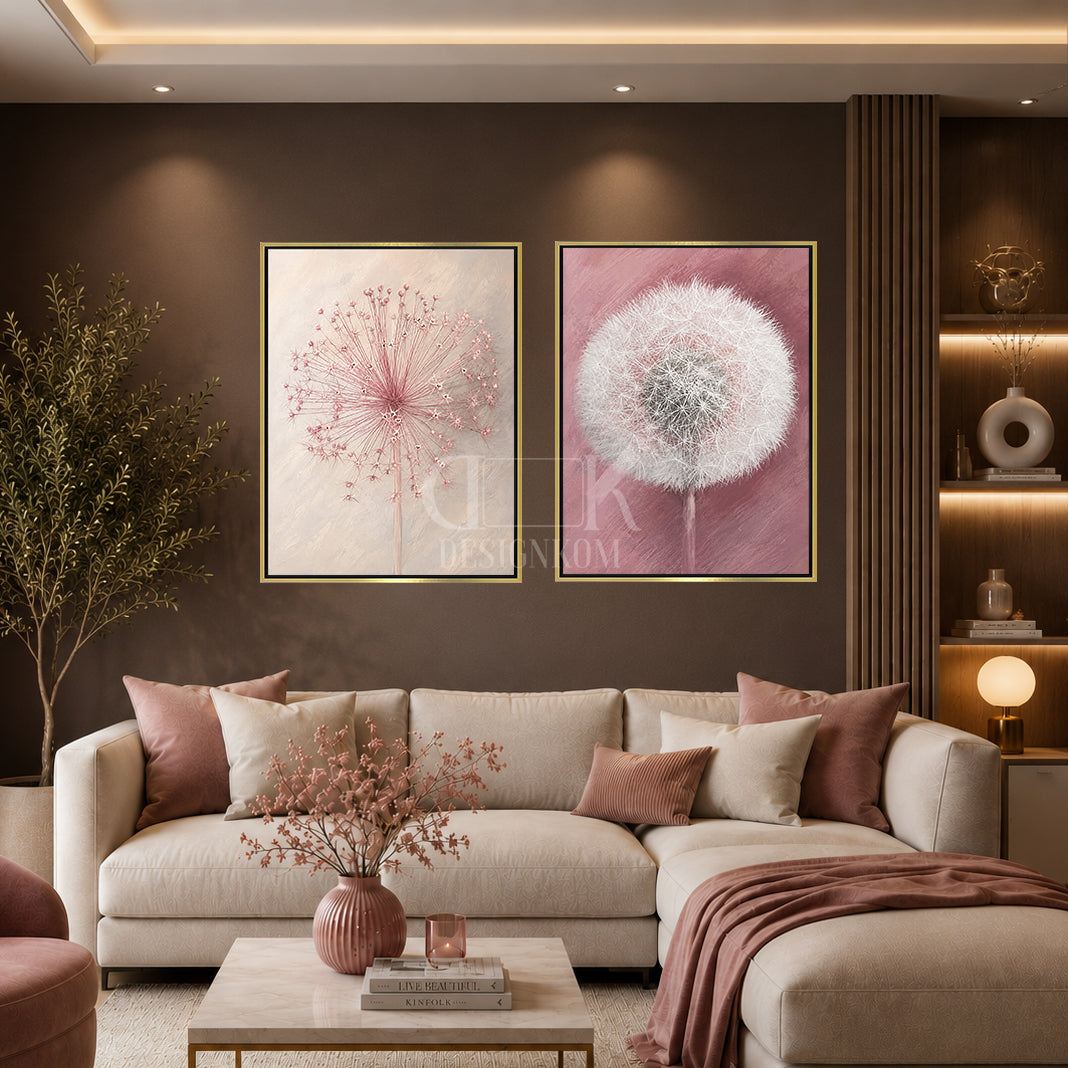 Pink Dandelions
