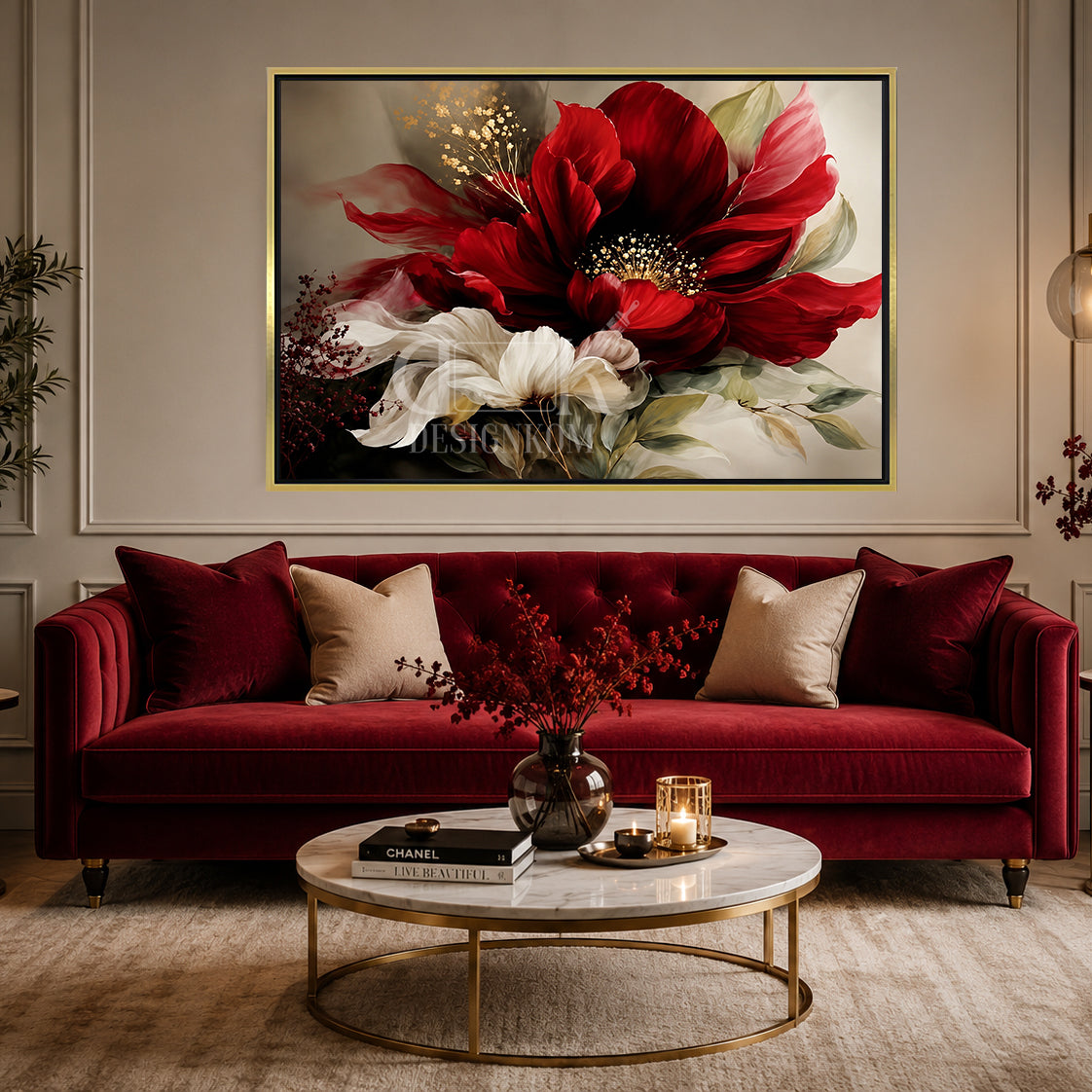 reindeer Red Flower