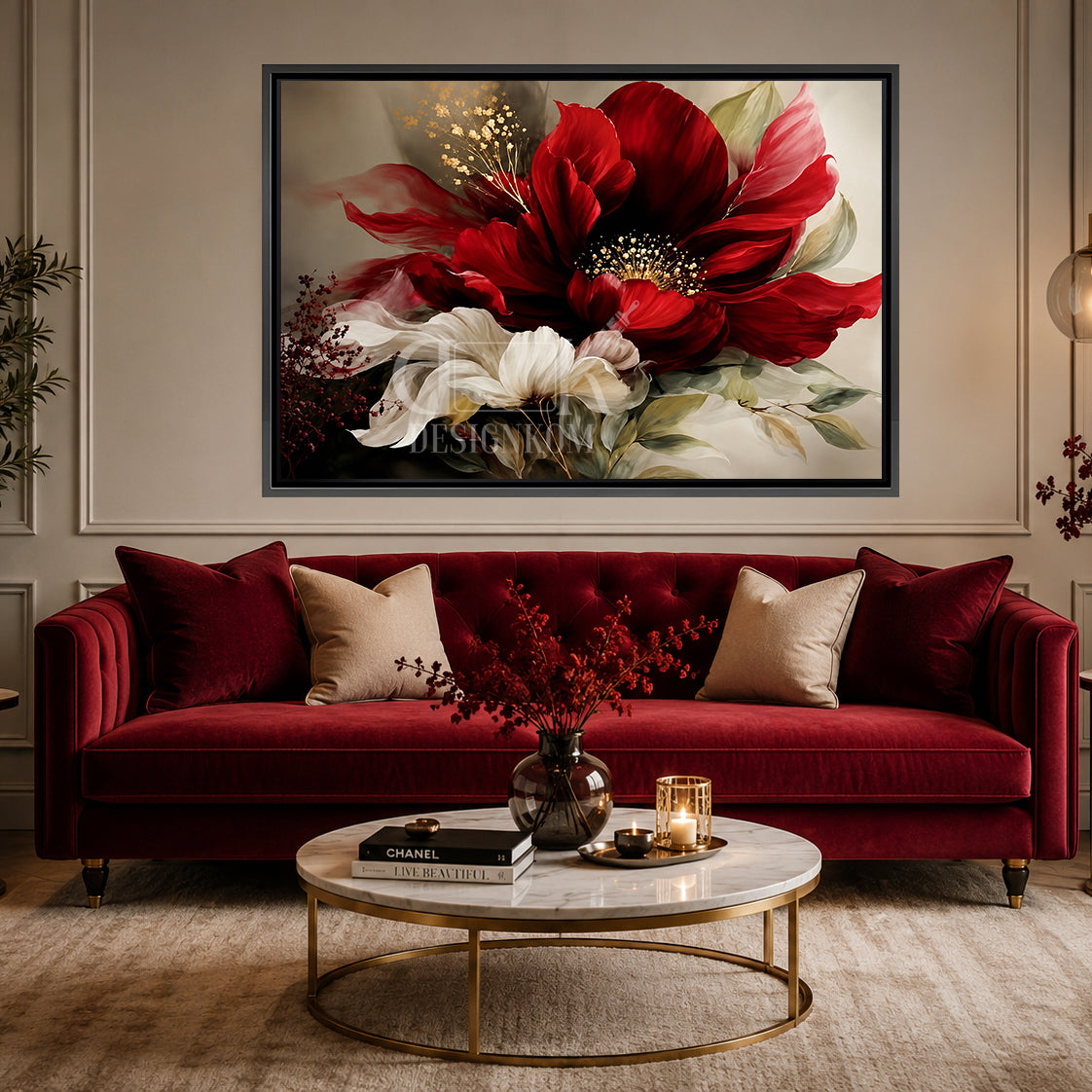 reindeer Red Flower