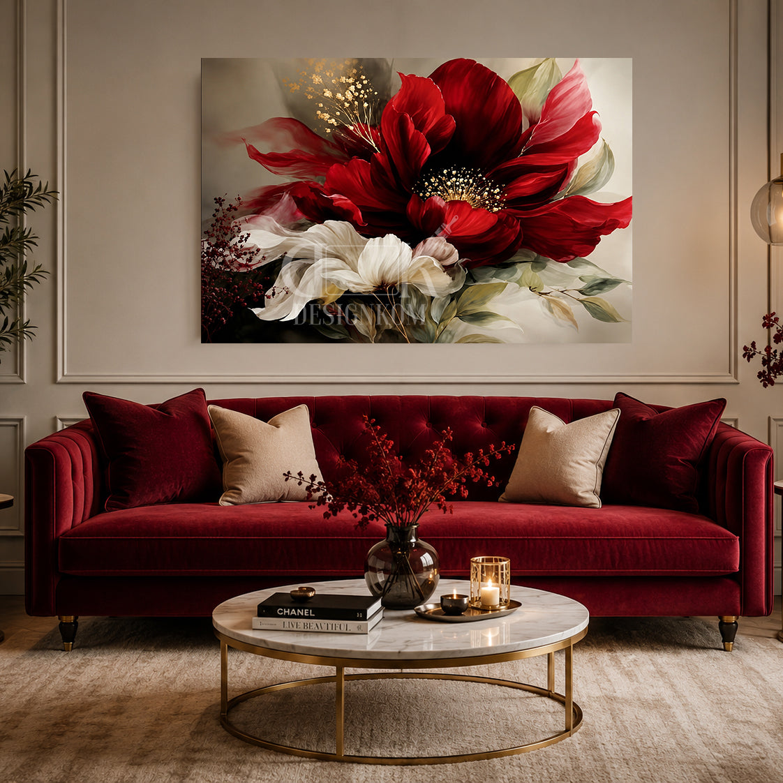 reindeer Red Flower
