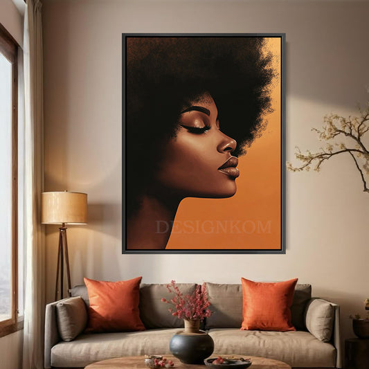 elegant afro woman