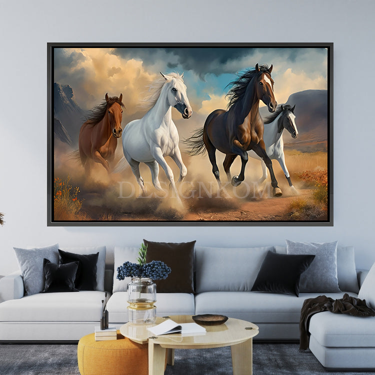 horses  free in the wild