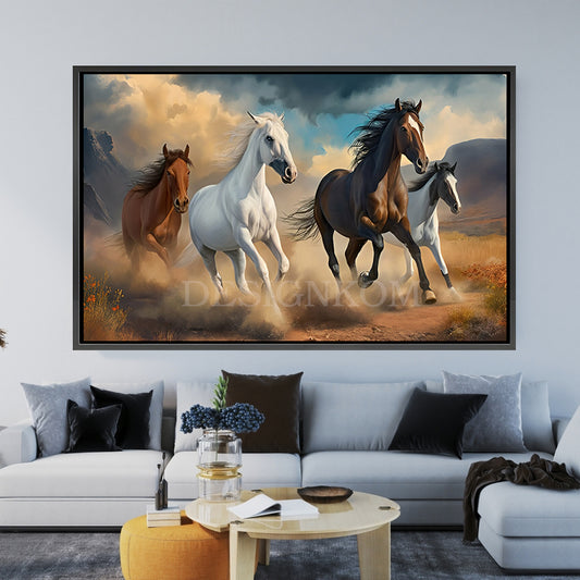 horses  free in the wild