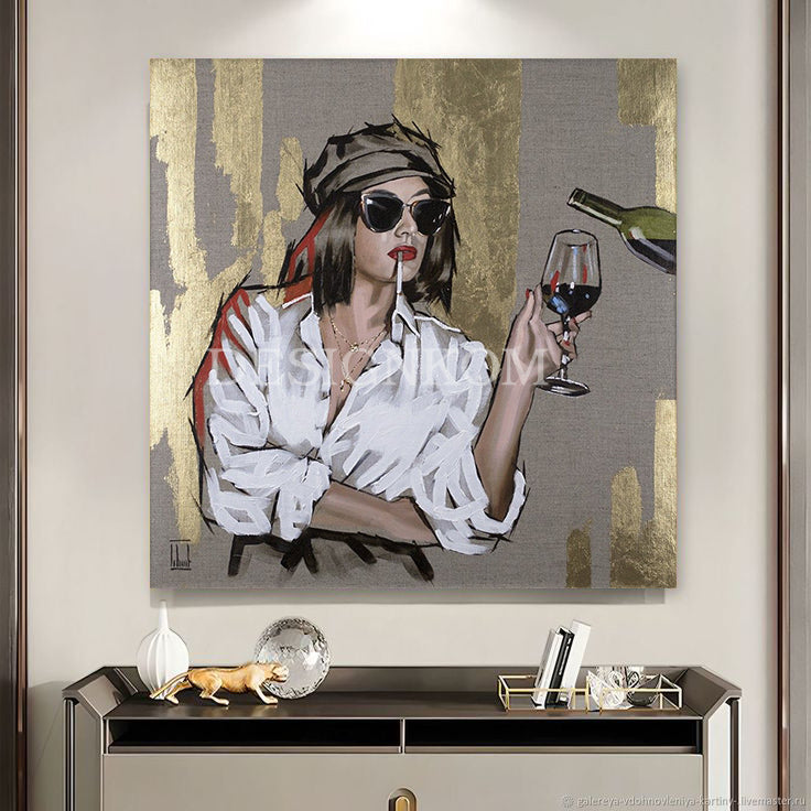 Woman with a Glass of Wine