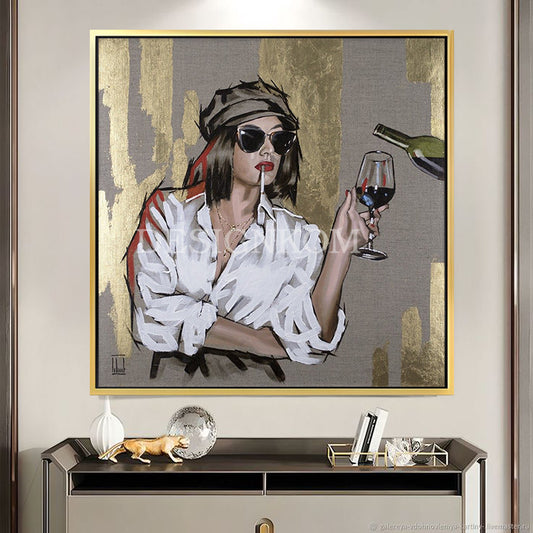 Woman with a Glass of Wine