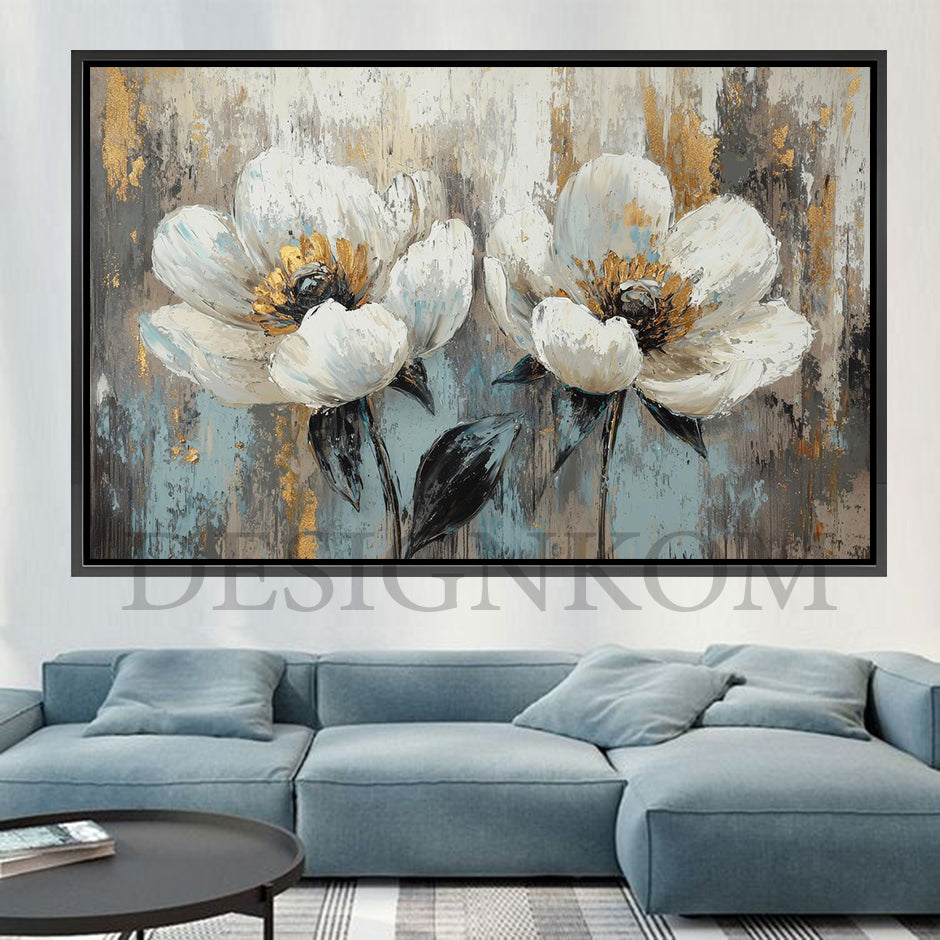 trendy flowers couple