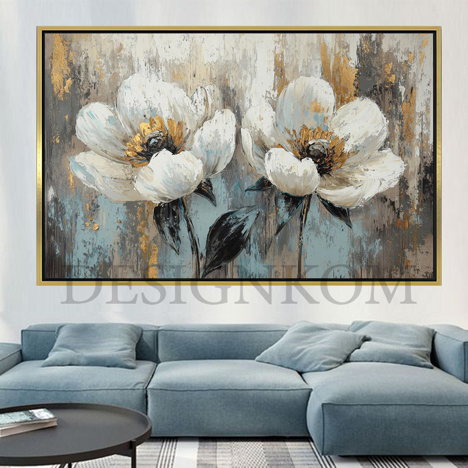 trendy flowers couple