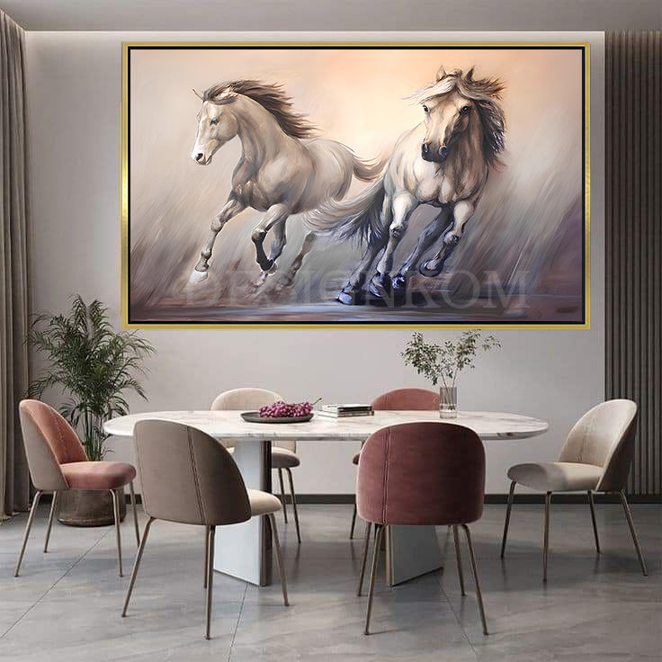 horses grayscale