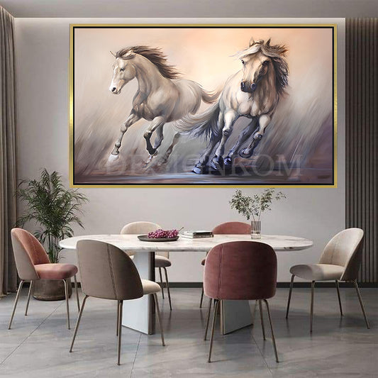 horses grayscale