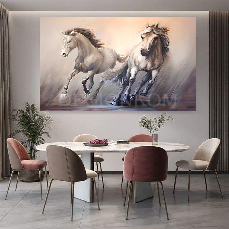 horses grayscale