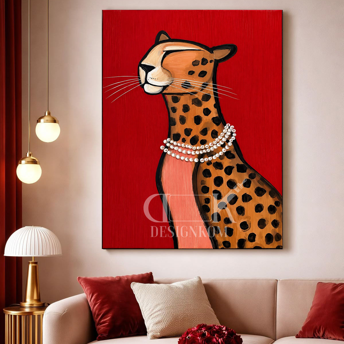glamorous leopard