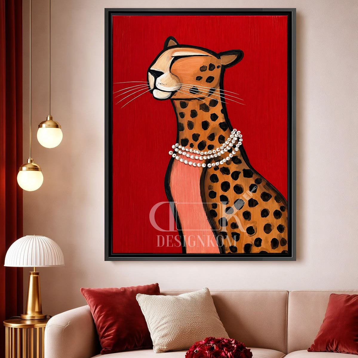 glamorous leopard
